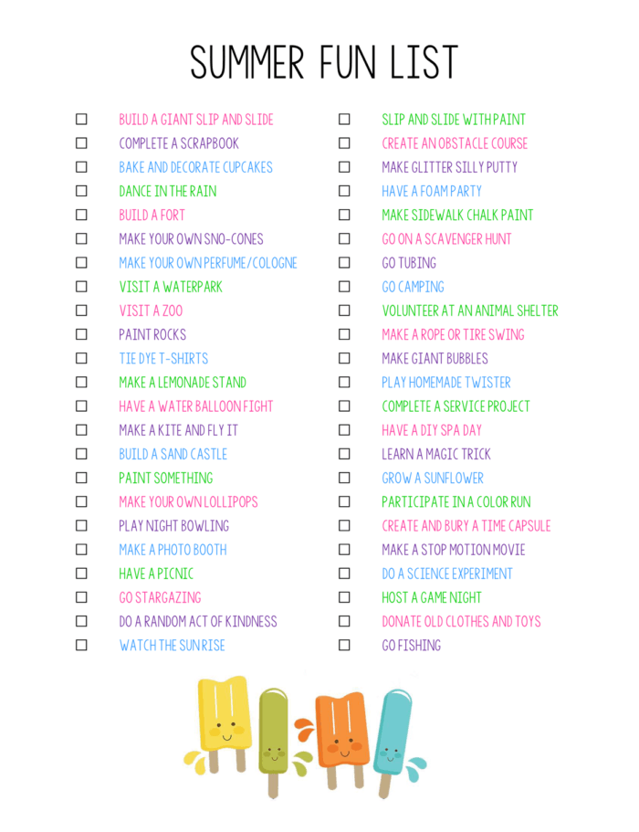 Summer Fun List