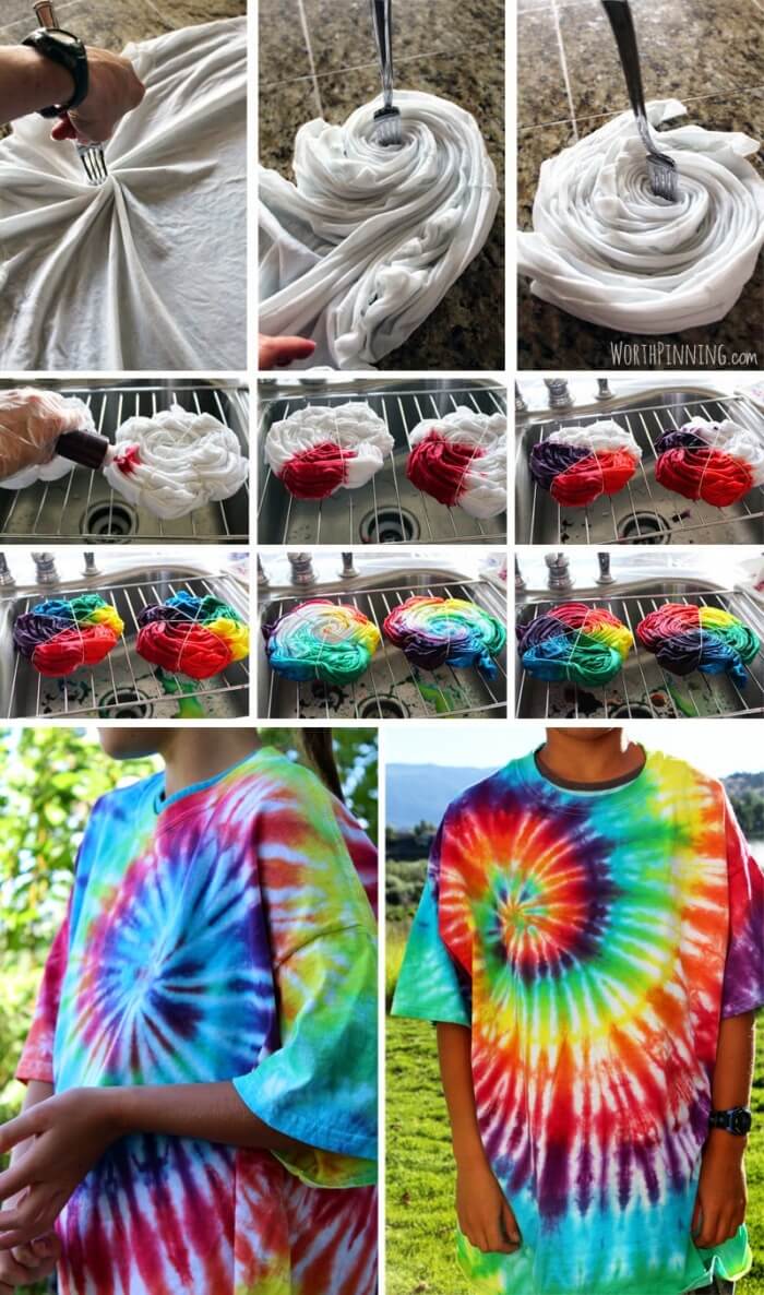 spiral tie dye